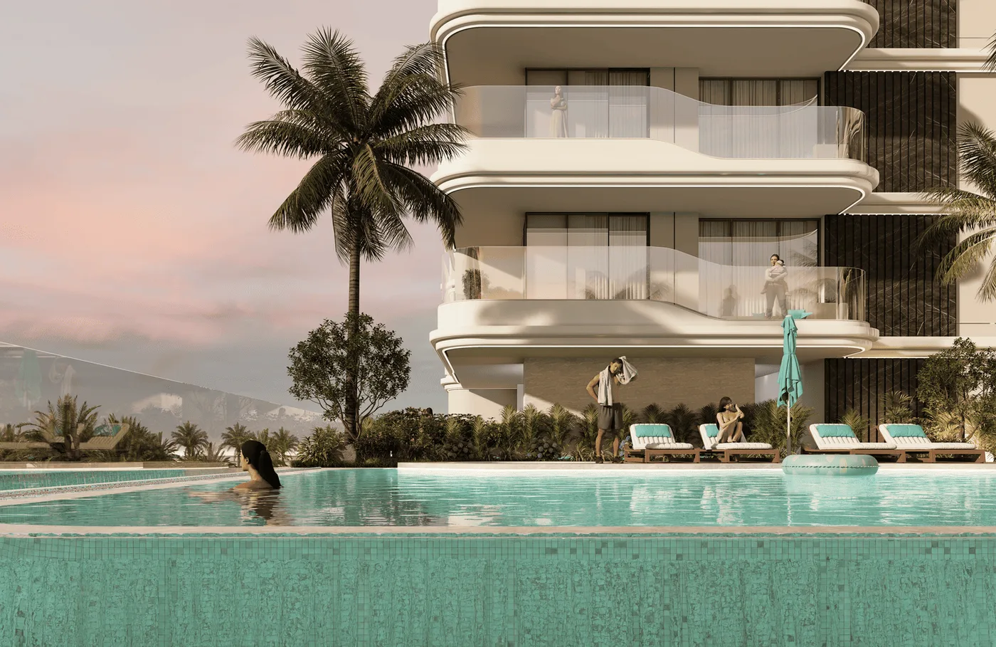 Infinity Swimming Pool amenity image at Reef 997
