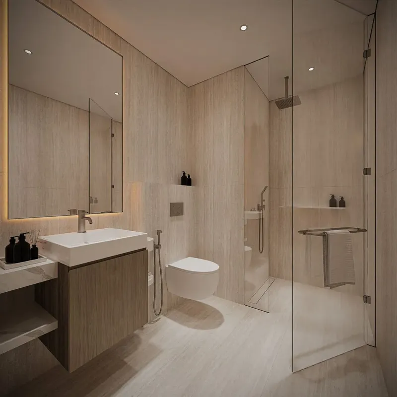 Interior at Reeman Residence 01 in Abu Dhabi Abu Dhabi