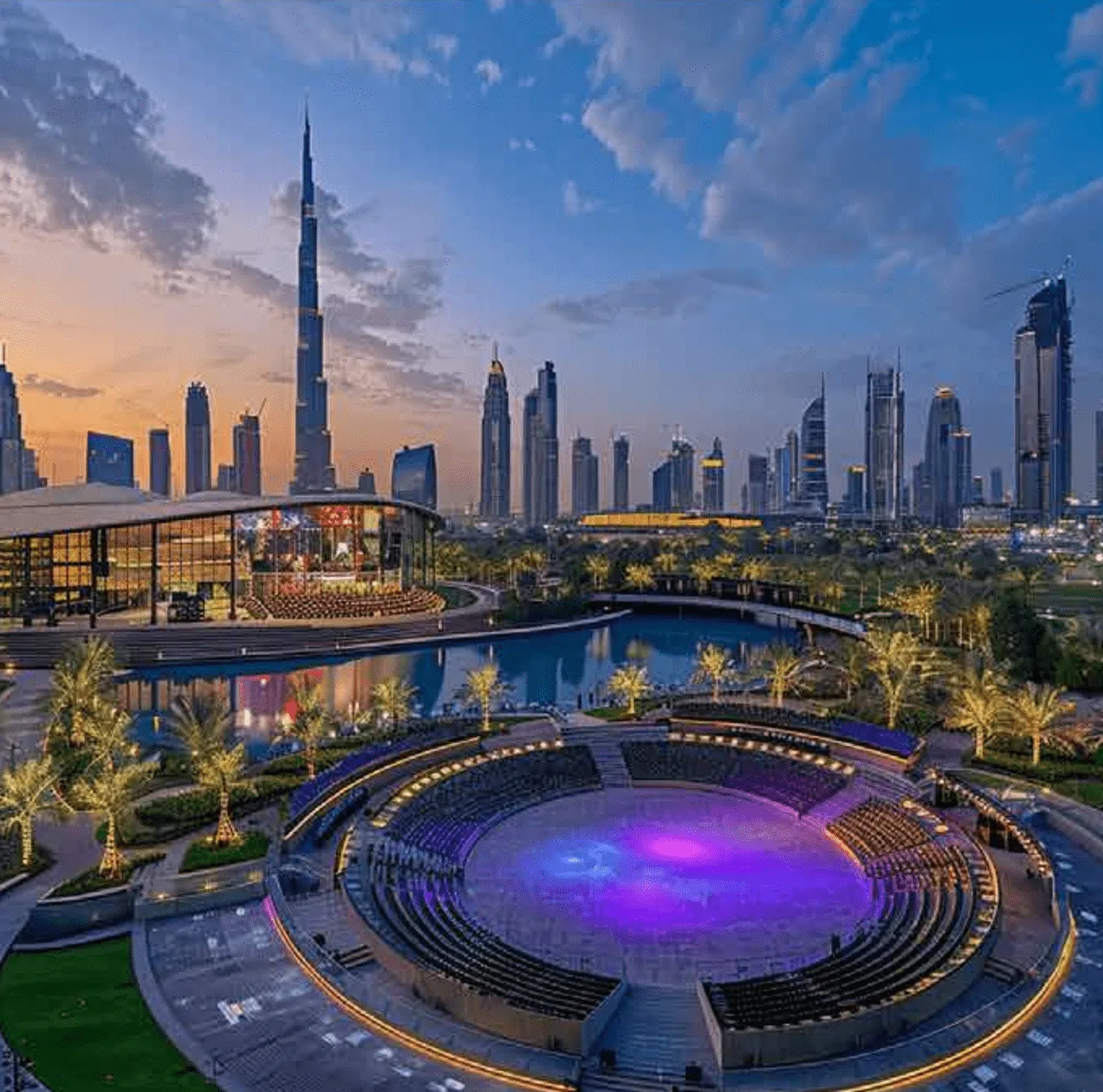 Amphitheater amenity image at Riverside by Damac