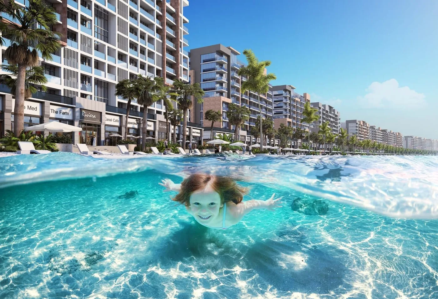 Access To Crystal Lagoon amenity image at Riviera 61