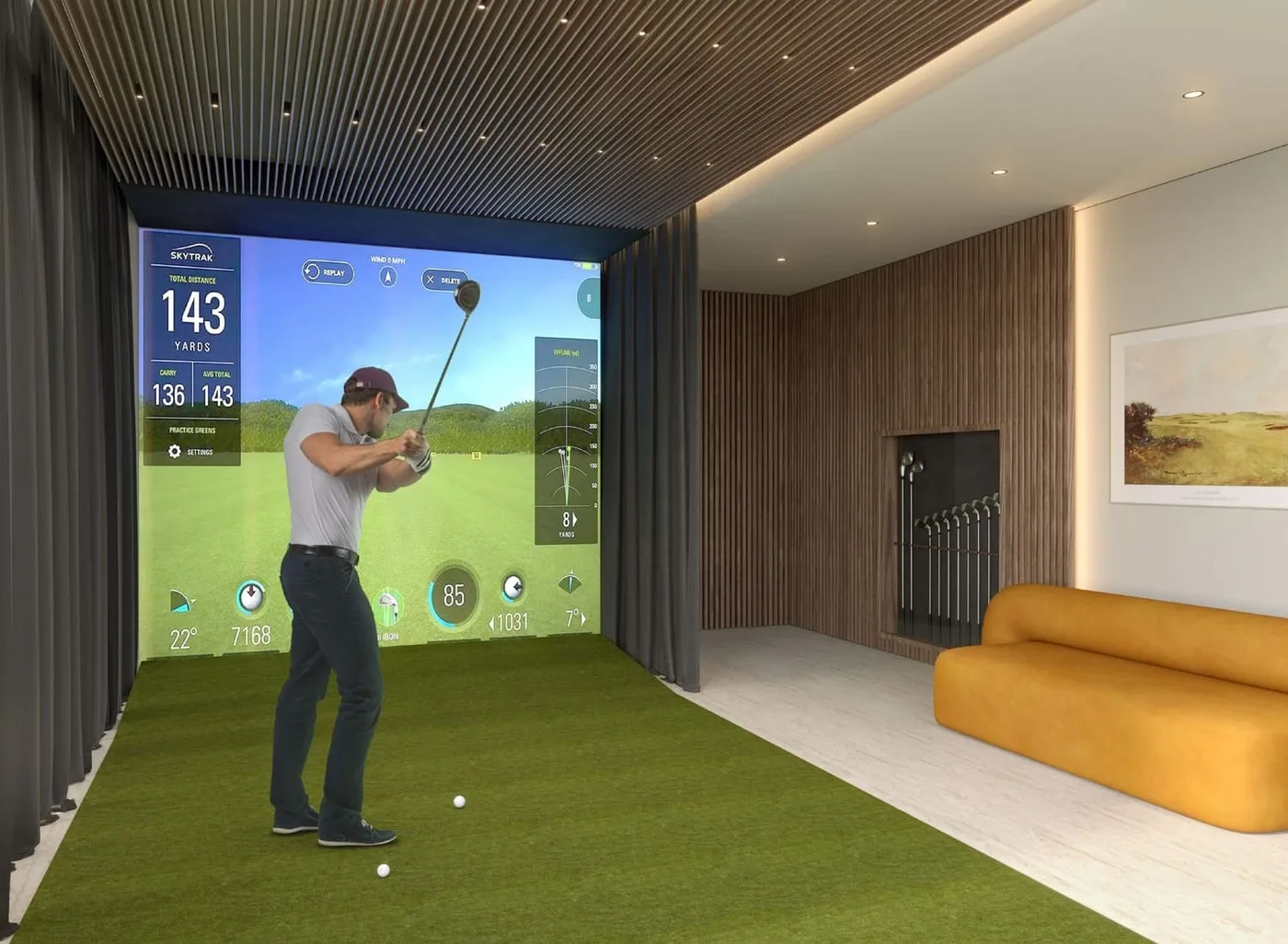 Golf Simulator amenity image at Rixos Residences