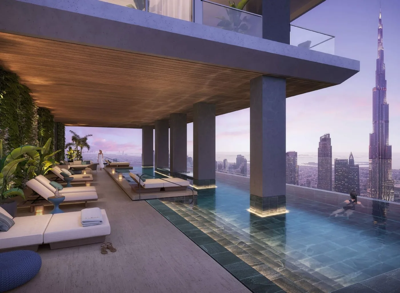 Sky Lounge Swimming Pool amenity image at Rixos Residences
