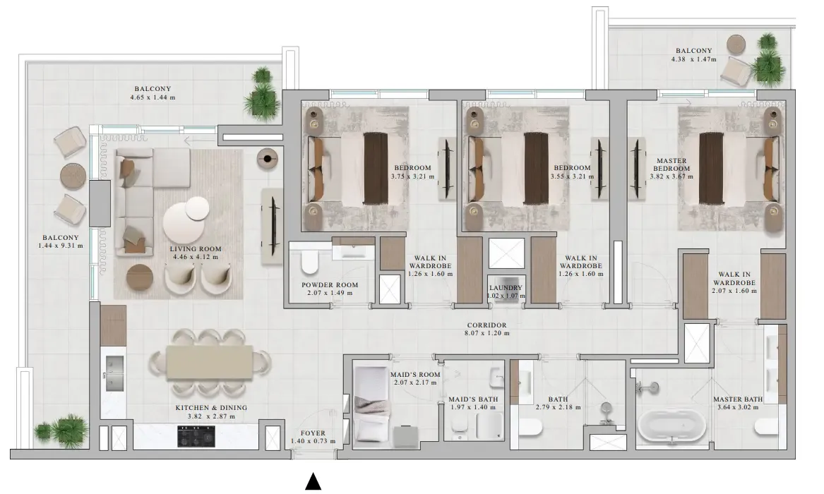 Emaar Rosehill floor plan