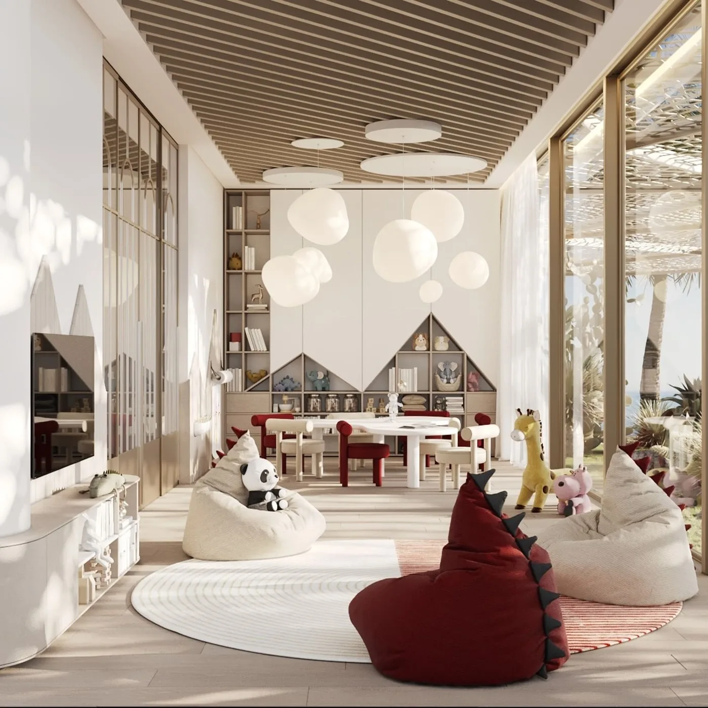 Outdoor & Indoor Kids Play Area amenity image at Rosso Bay Residences