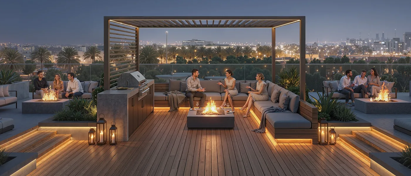 BBQ Area amenity image at Rotana Residences South Tower
