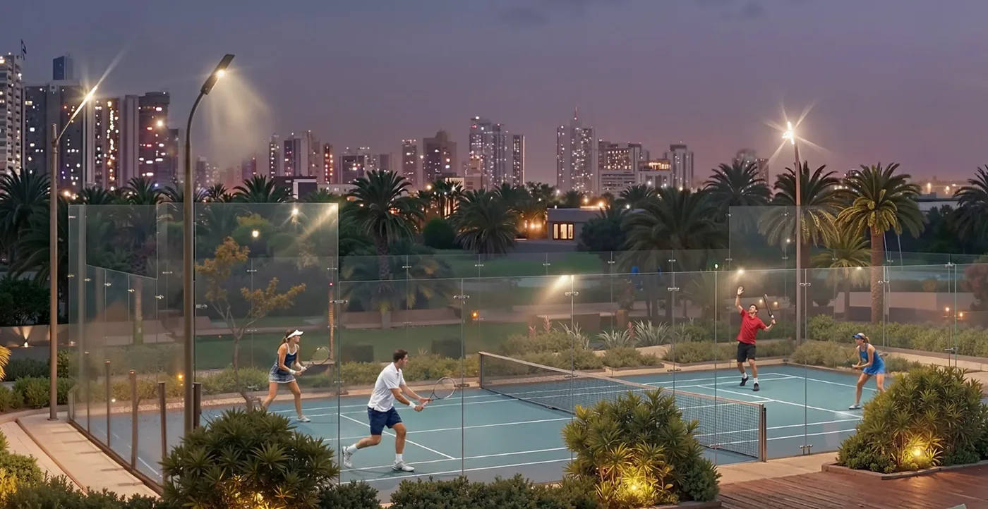 Padel Court amenity image at Rotana Residences South Tower