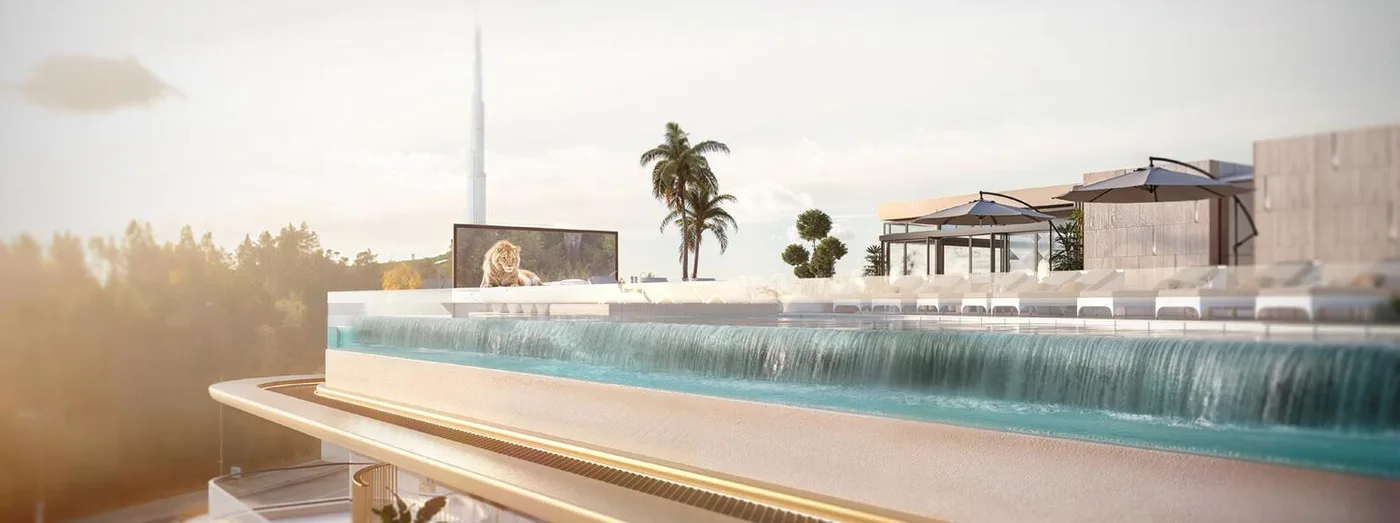Rooftop Infinity Pool amenity image at Saddlewood Park