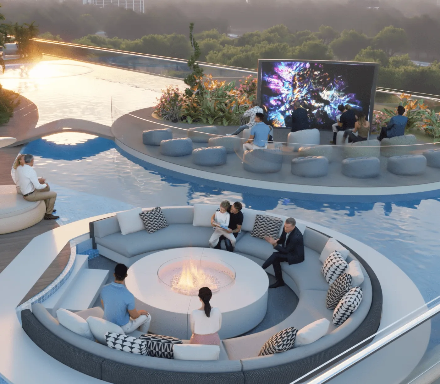 Outdoor Cinema amenity image at Samana Barari Views