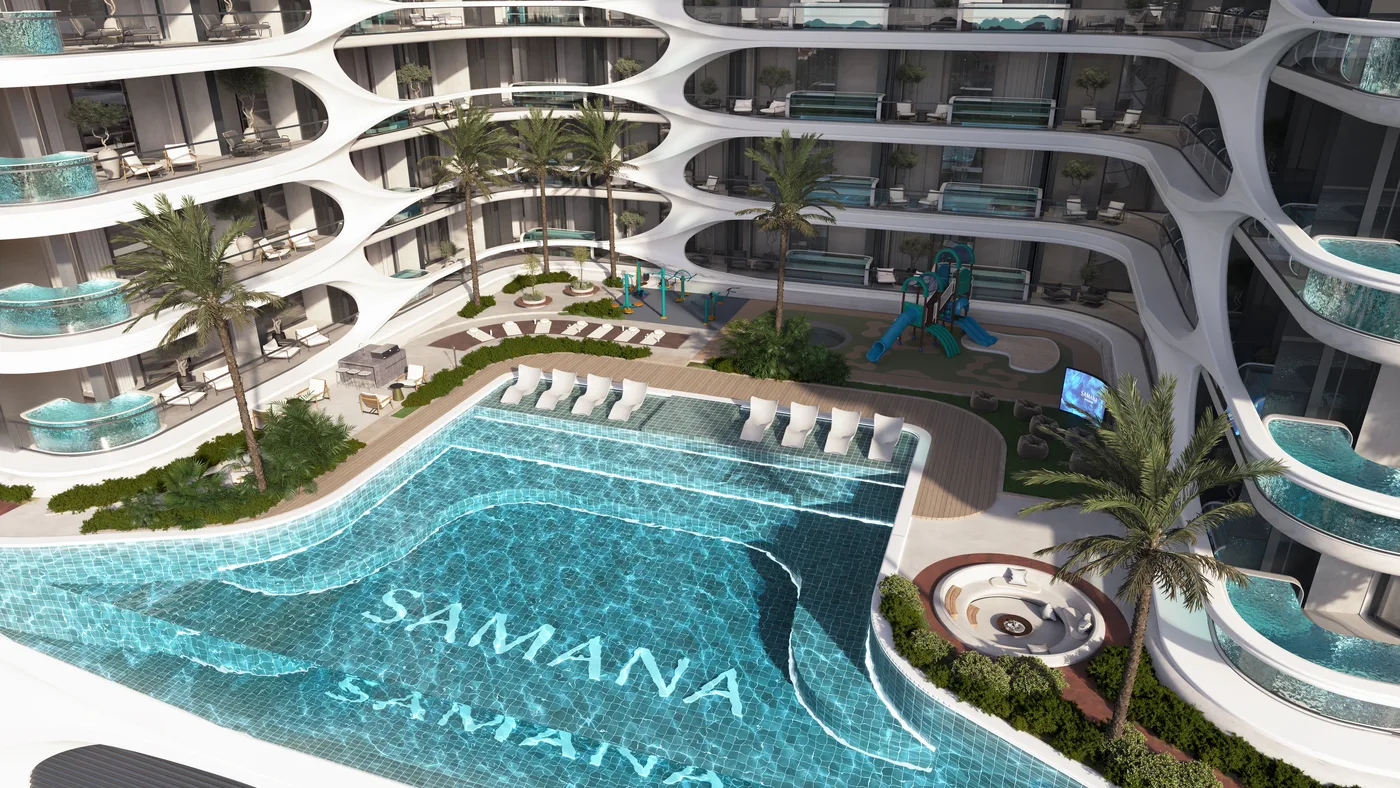 Outdoor Swimming Pool amenity image at Samana Boulevard Heights