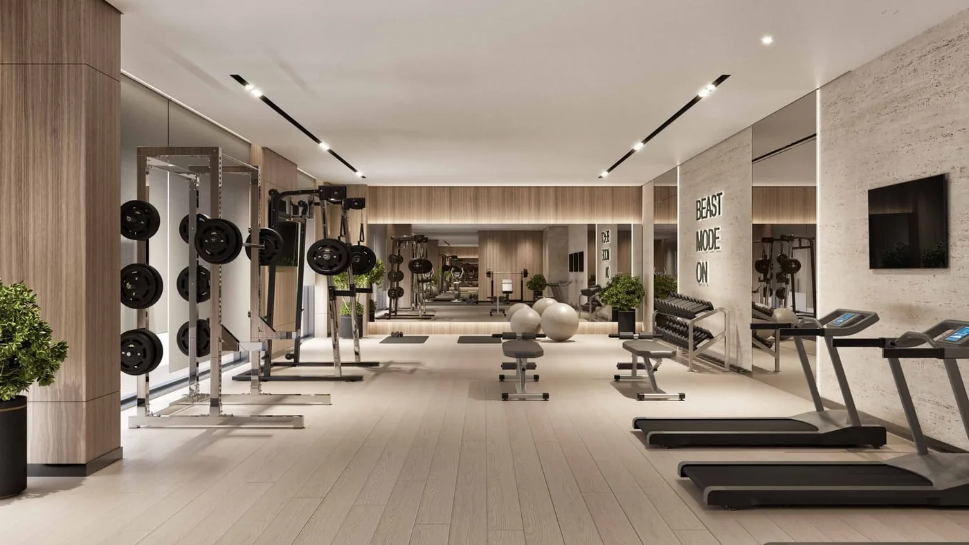 Fully Equiped Indoor Gym amenity image at Samana California