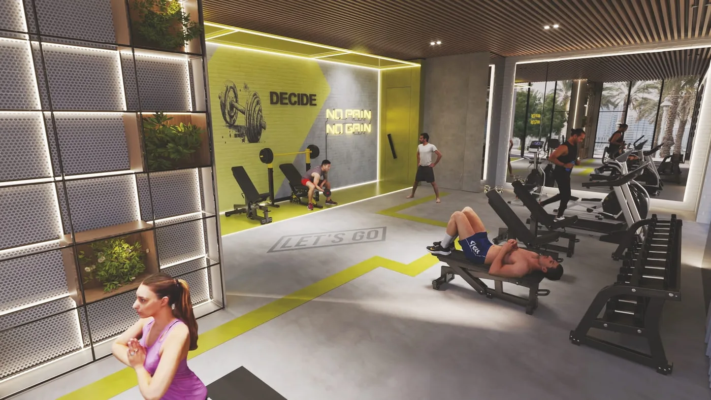 Gym amenity image at Samana Lake Views
