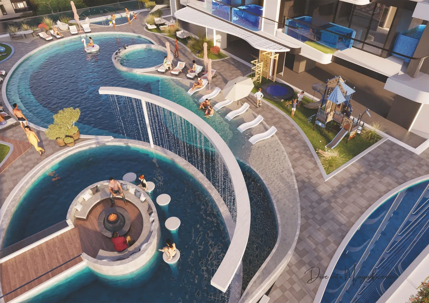 Splash Pad amenity image at Samana Manhattan 2
