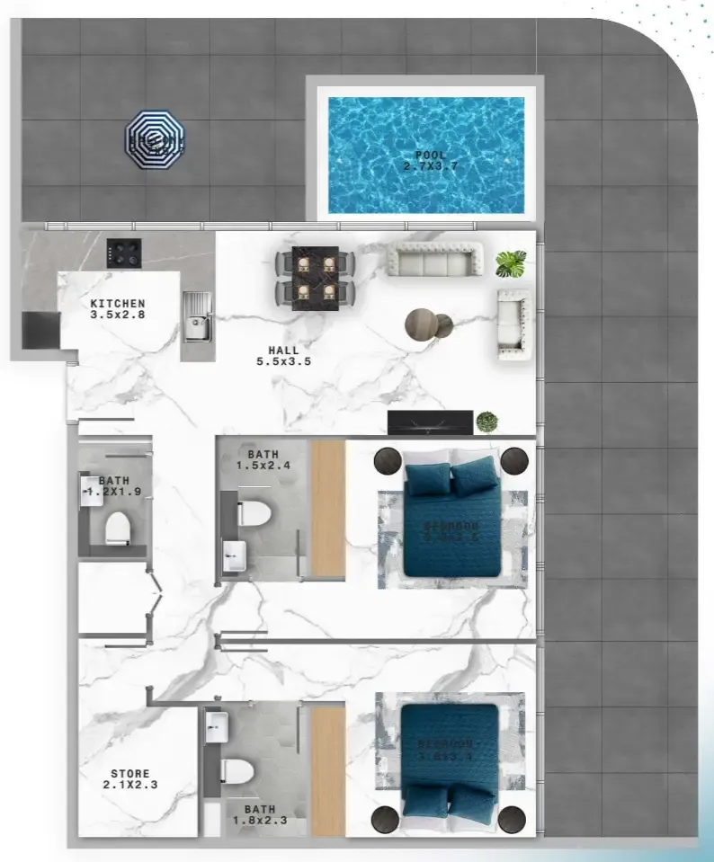 Samana Samana Mykonos floor plan