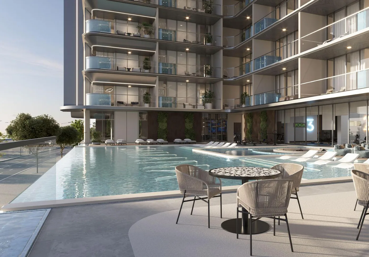 Outdoor Swimming Pool amenity image at Samana Sky Views