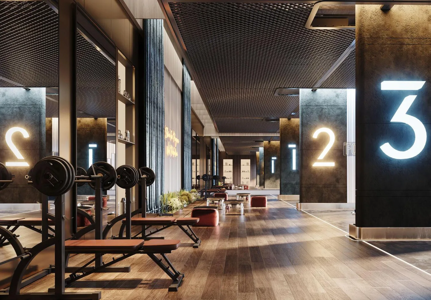 State-Of-The-Art Gym amenity image at Samana Sky Views
