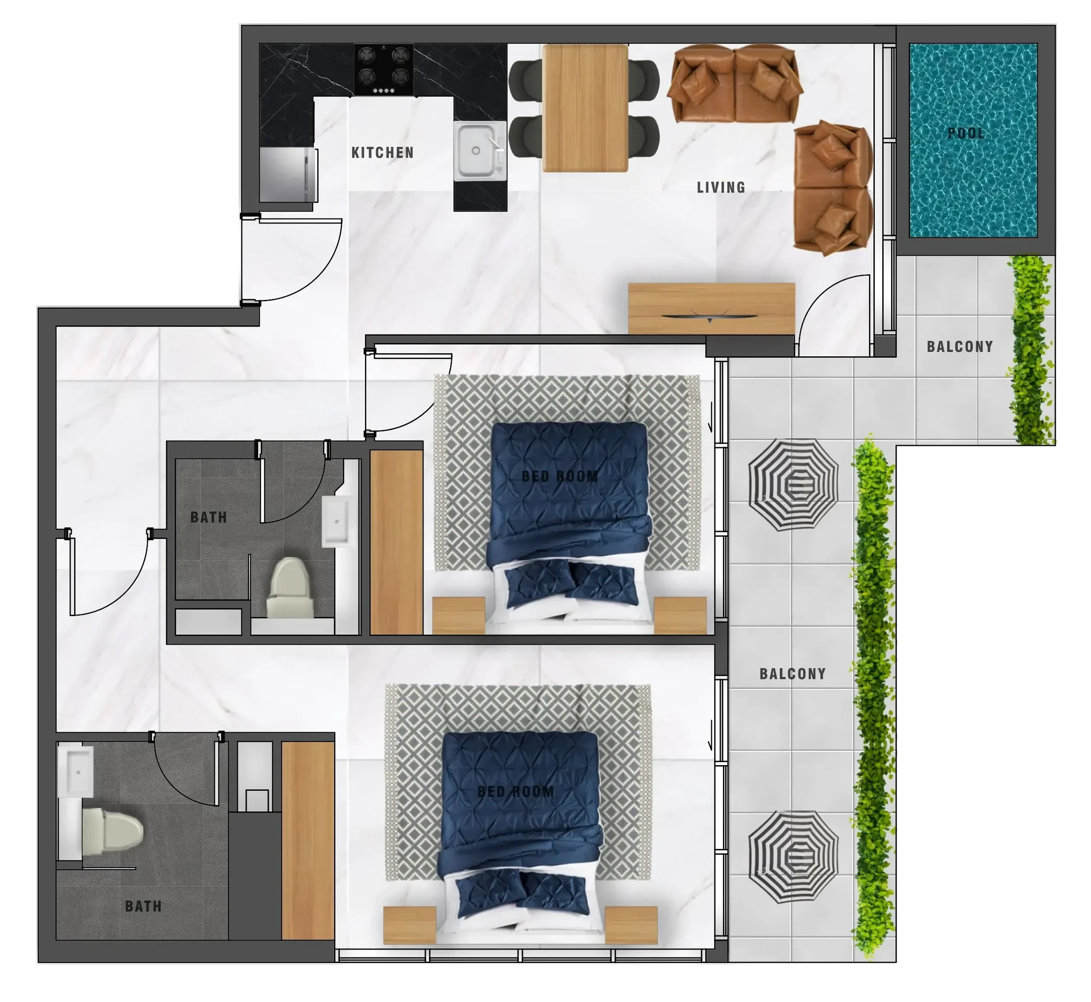 Samana Samana Waves Phase II floor plan