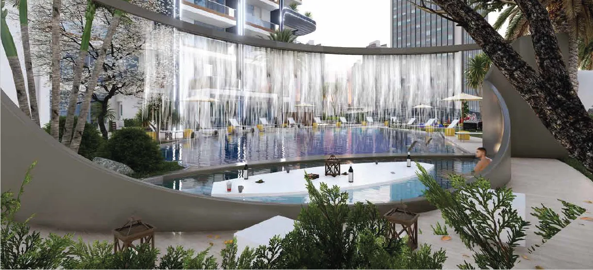 Iconic Water Feature amenity image at Samana Waves Phase II