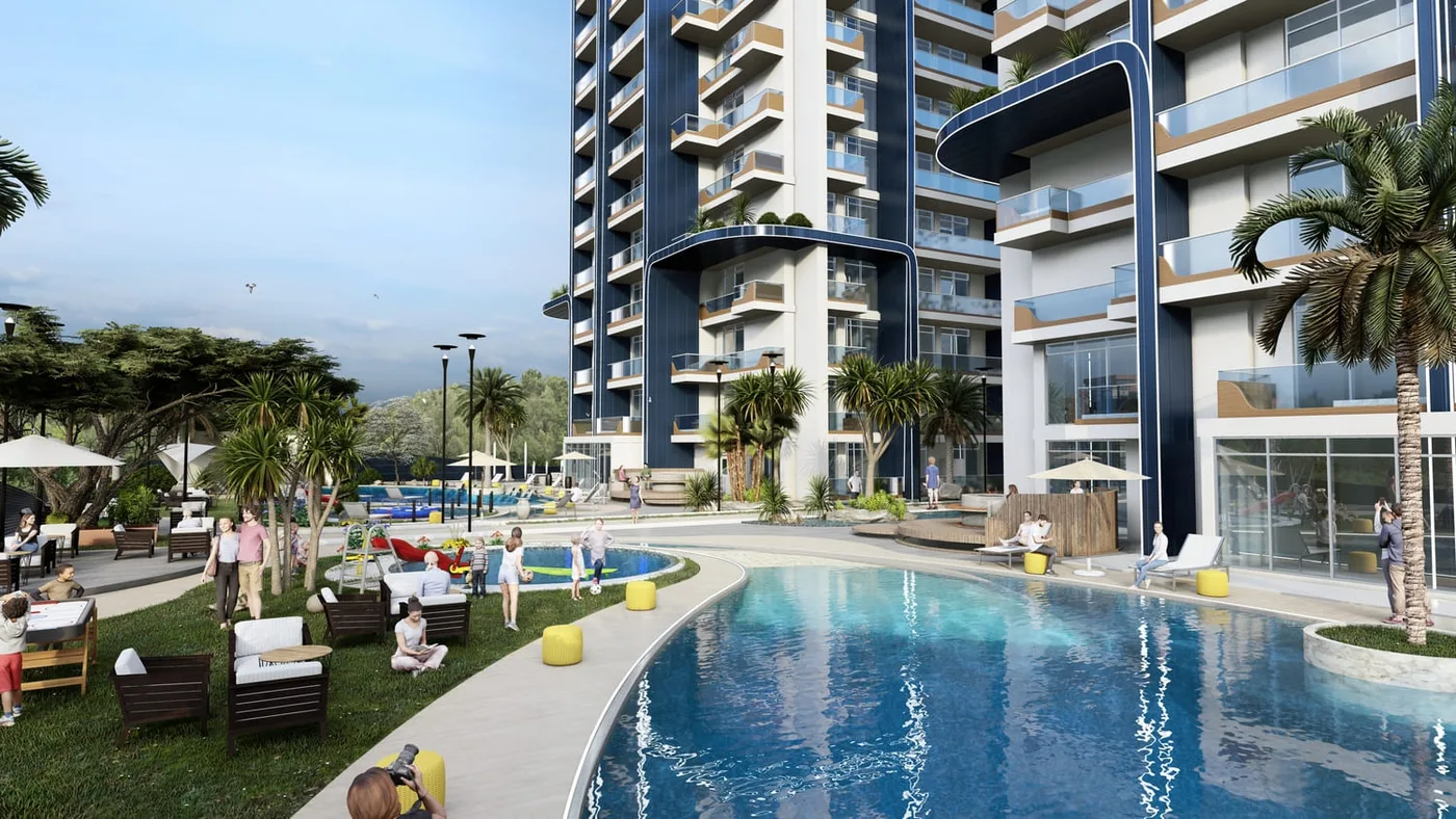 Kids Pool&Play Area amenity image at Samana Waves Phase II