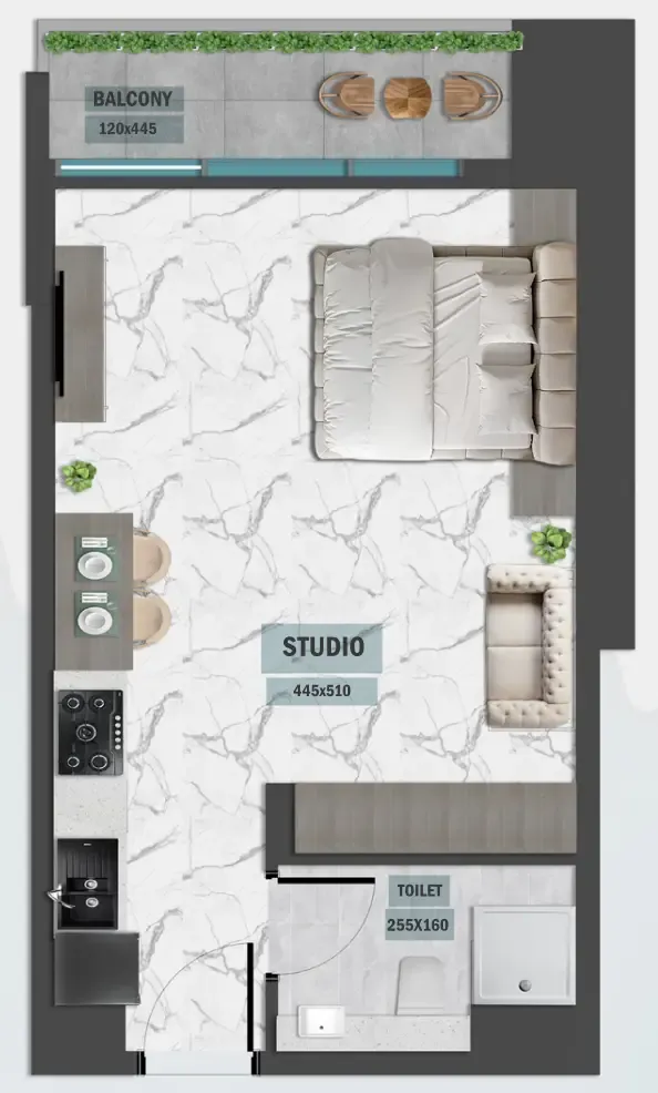Samana Samana Waves Phase II floor plan