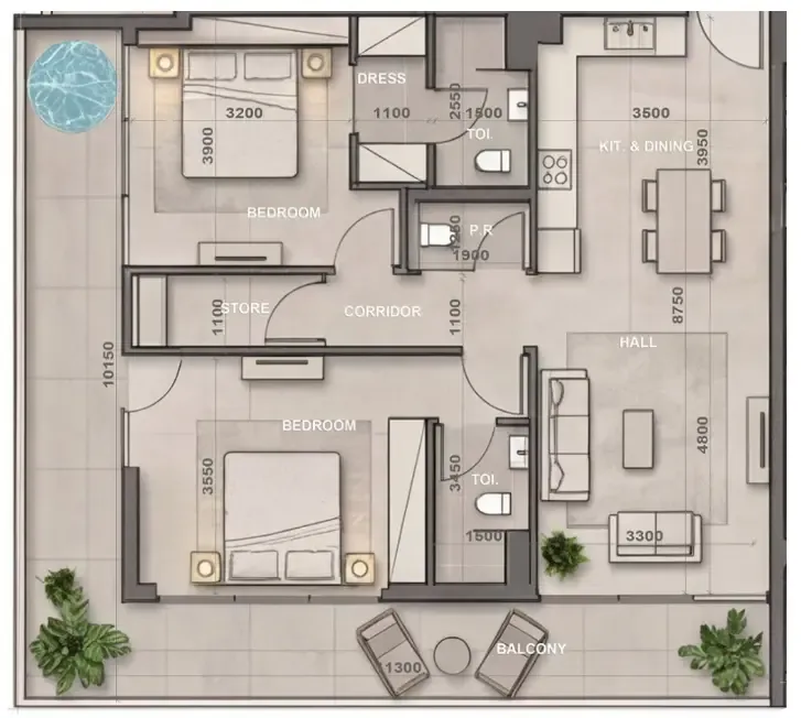 Peace Homes Development Sky Harmony floor plan