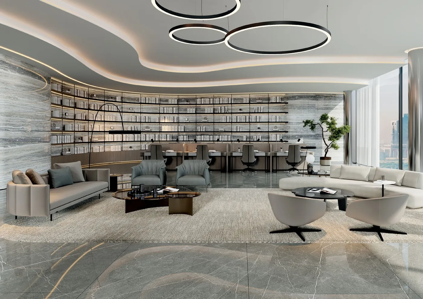 Library amenity image at Sky Hills Astra