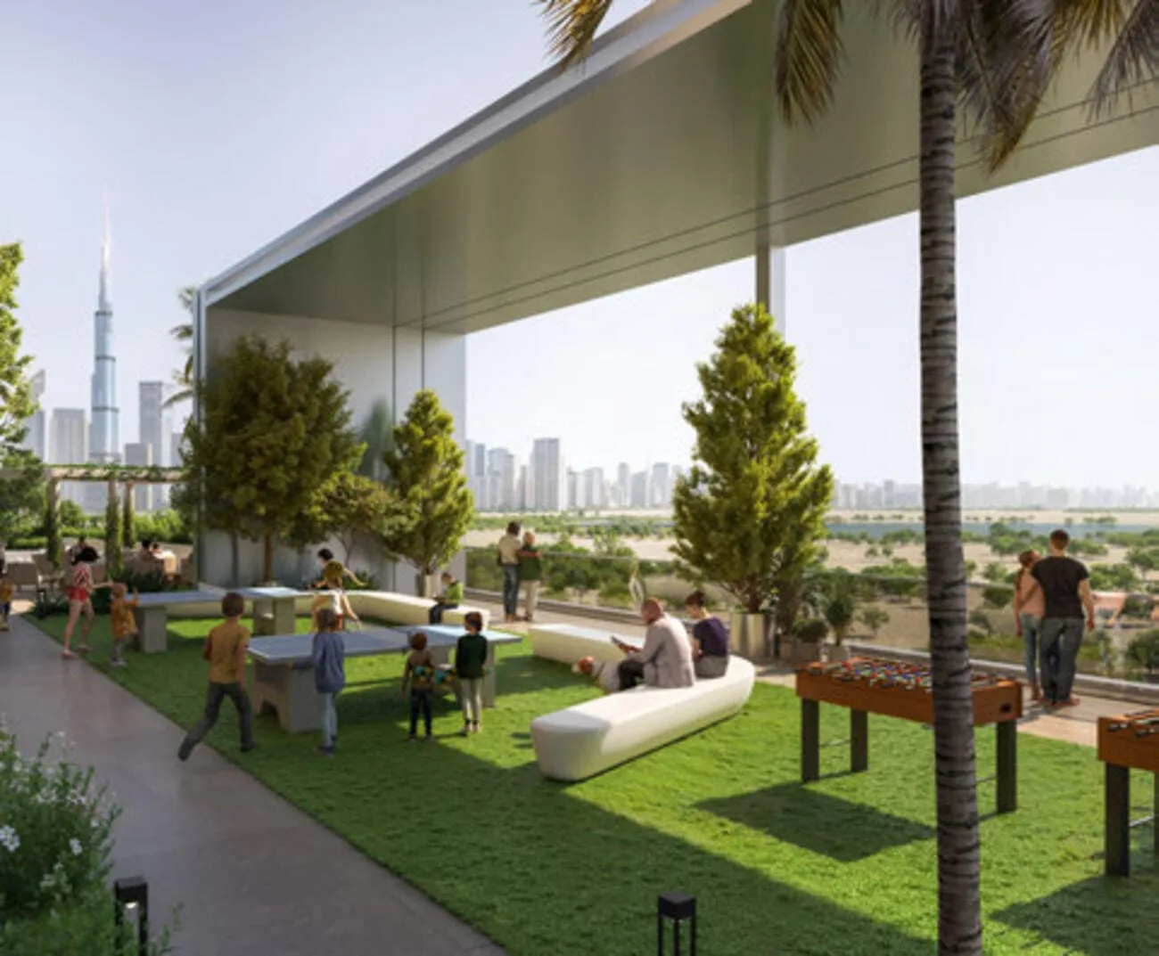 Outdoor Game Area amenity image at Skyvue Solair