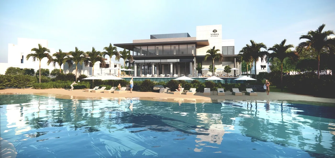 Swimming Pool With Beach Edge amenity image at Sobha Reserve