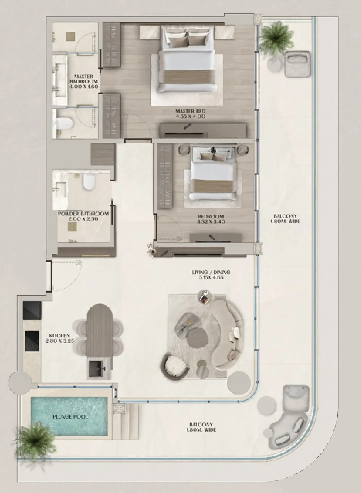 Al Huzaifa Properties Soléva Beach Residences floor plan