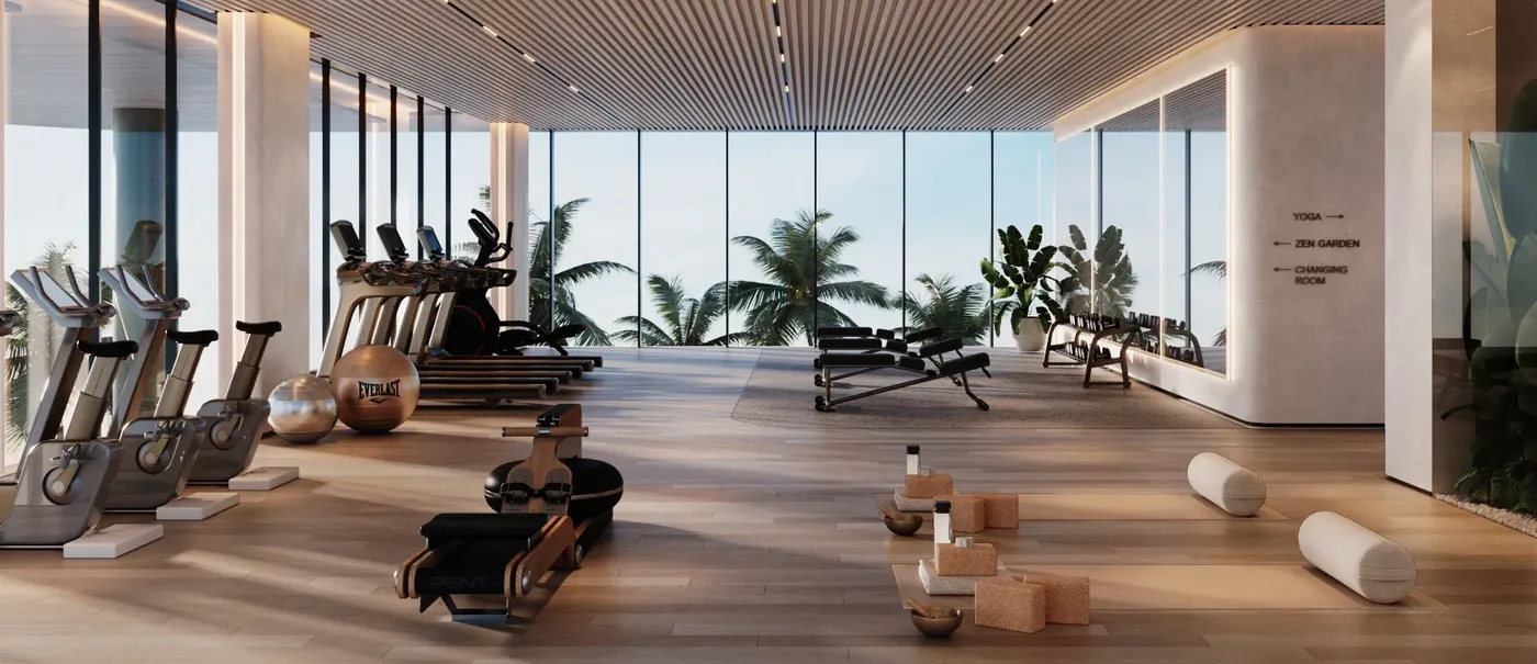 Gym amenity image at Soléva Beach Residences