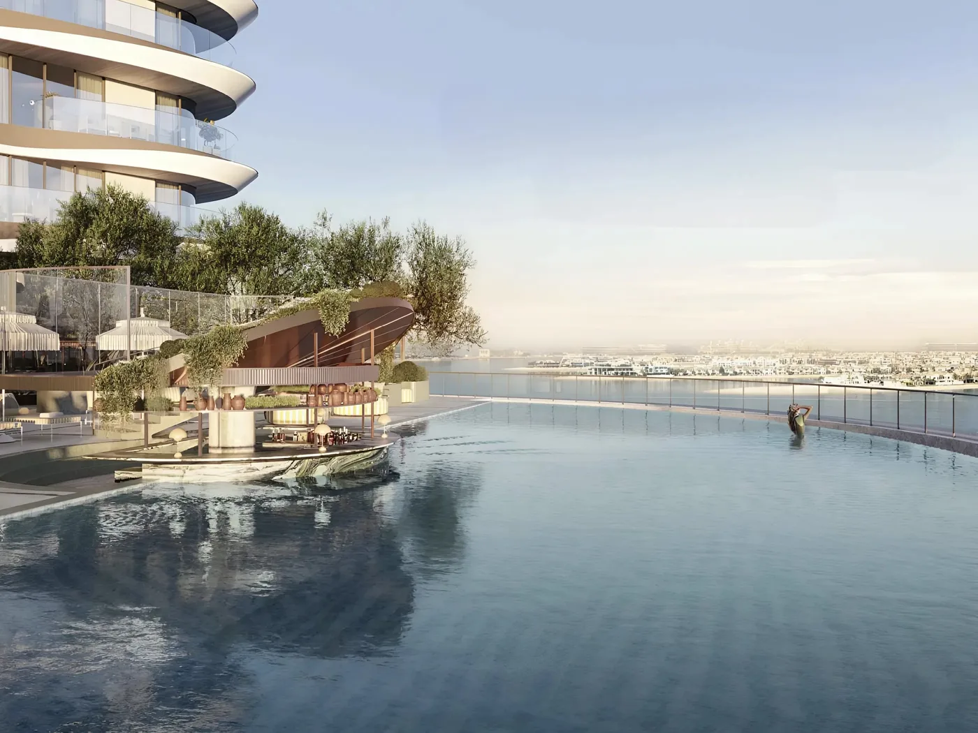 Infinity Pools & Deck amenity image at The Bristol
