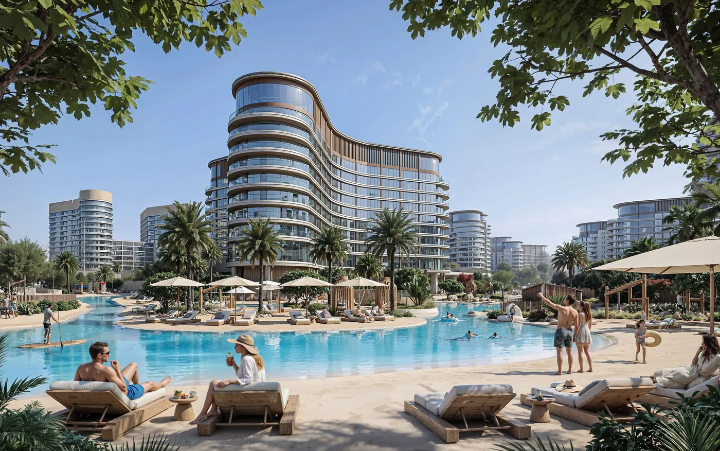 Beach Lagoon amenity image at The Brooks at Sobha Sanctuary