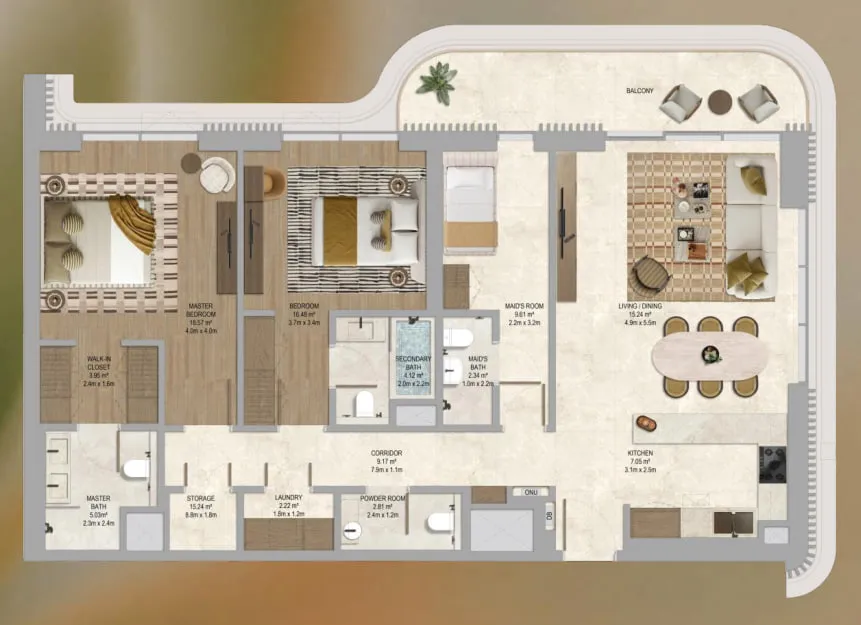 ALDAR The Canopies at Yas Point floor plan