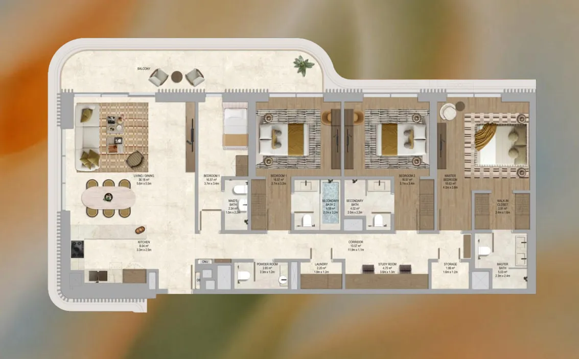 ALDAR The Canopies at Yas Point floor plan