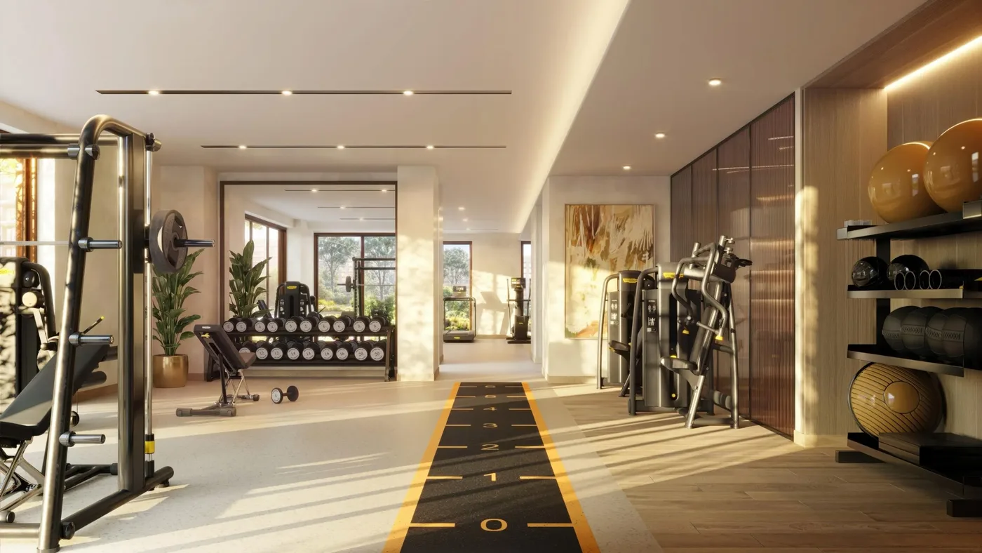 Fully Equipped Gym amenity image at The Canopies at Yas Point