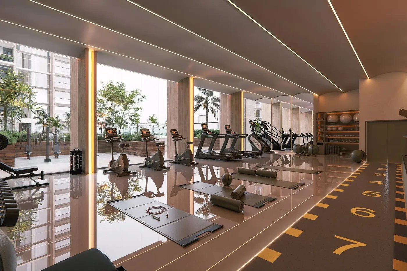 Indoor Gym amenity image at The Collection at Taiyo