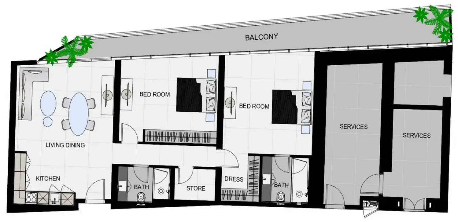 AQUA Properties The Community Sports Arena floor plan