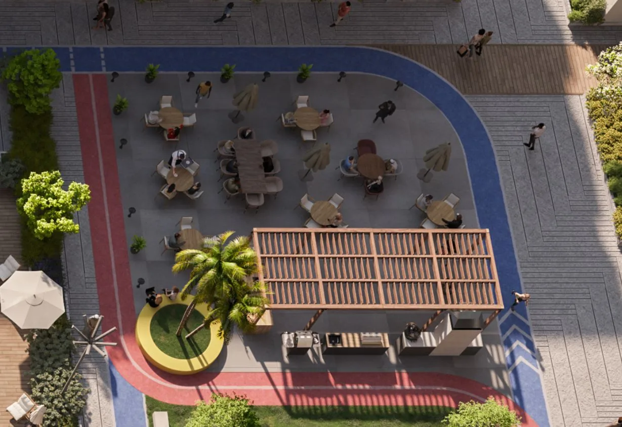 Shaded Seating Areas amenity image at The District