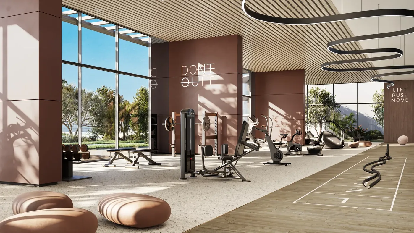 Gym amenity image at The Edit at d3
