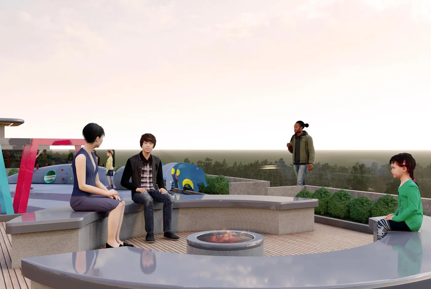 Terrace Campfire Seating amenity image at The Eighty Three