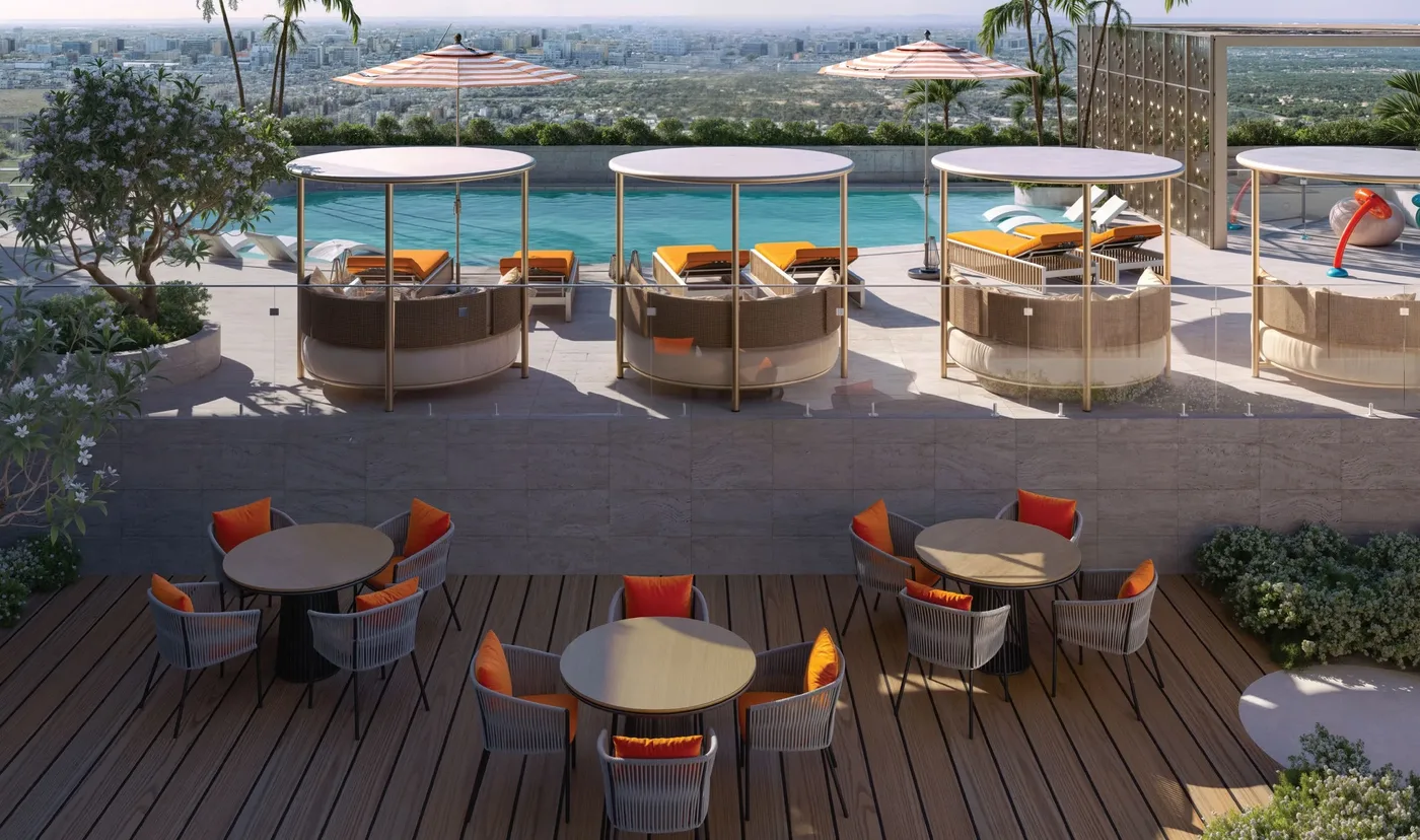Cabana Area amenity image at The Elysian