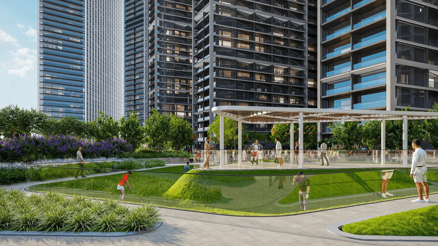 Open Activity, Picnic & Event Lawn amenity image at The Pinnacle at Sobha Central
