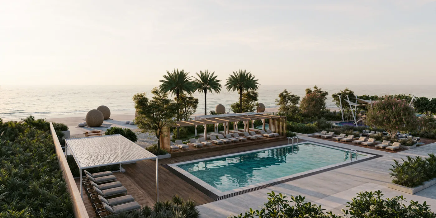 Outdoor Swimming Pool With Sun Deck amenity image at The Residence