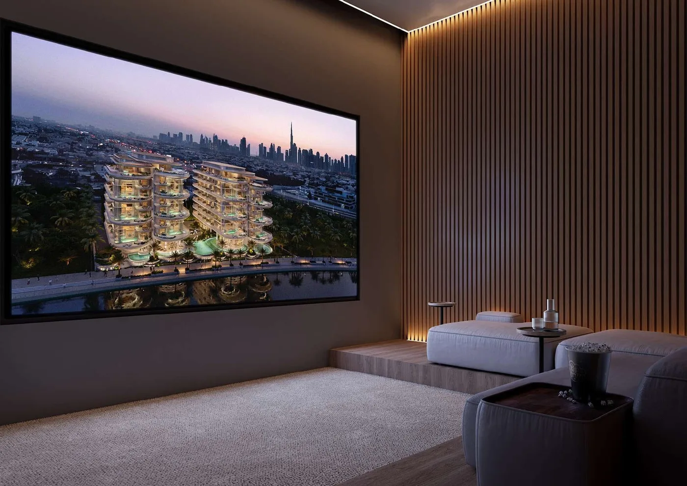 Private Cinema Room amenity image at The Rings