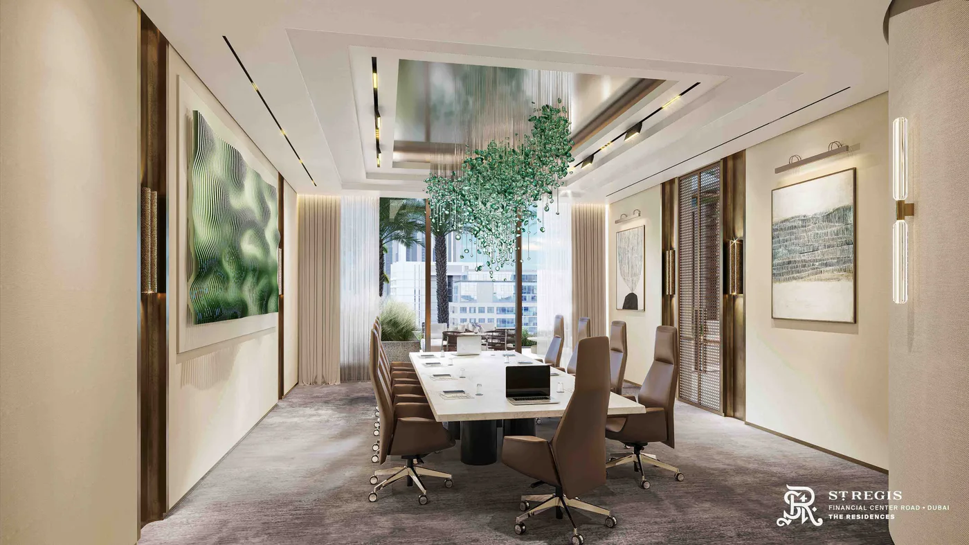 Board Room amenity image at The St. Regis Residences