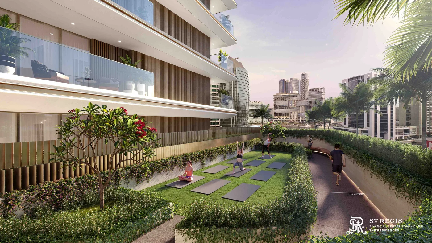 Running Track &  Yoga Area amenity image at The St. Regis Residences