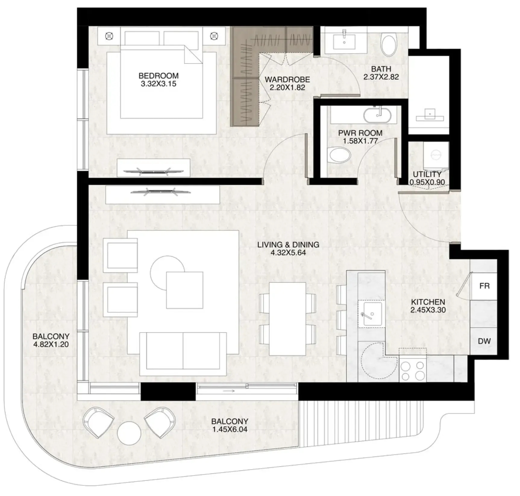 RAK Properties The Strand Lunara floor plan