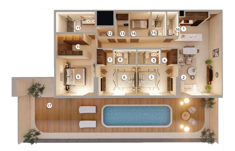 AYS Developers Tivanno Residence floor plan