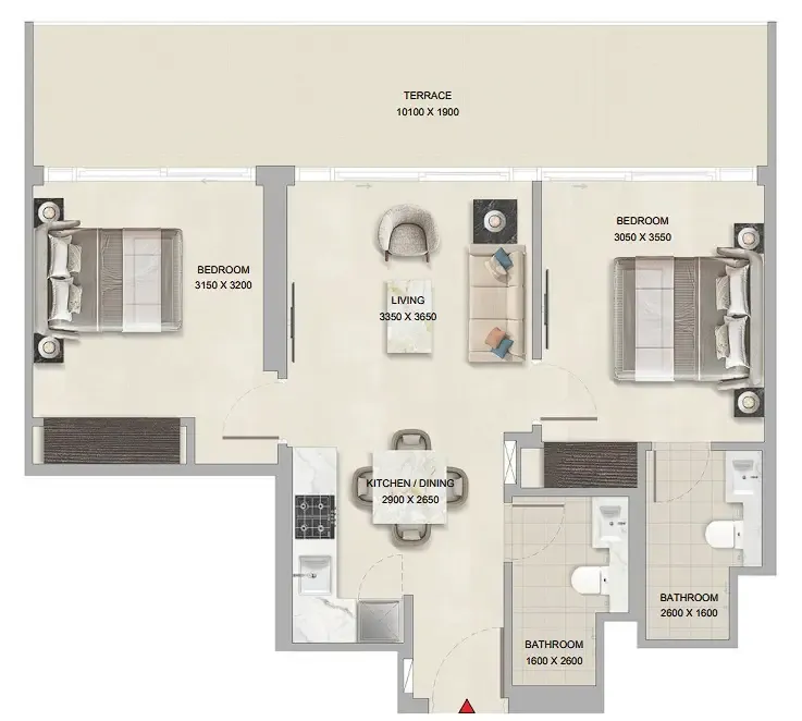 Sobha Tranquil Beach Residences floor plan