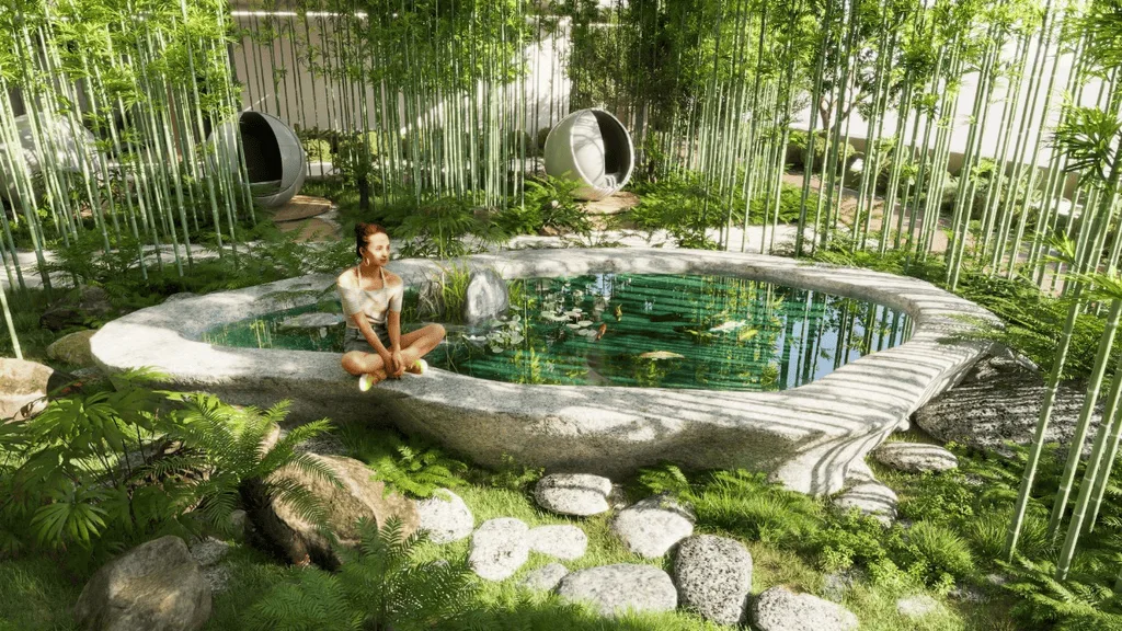 Bamboo Oxygen Park amenity image at Treppan Serenique Residences
