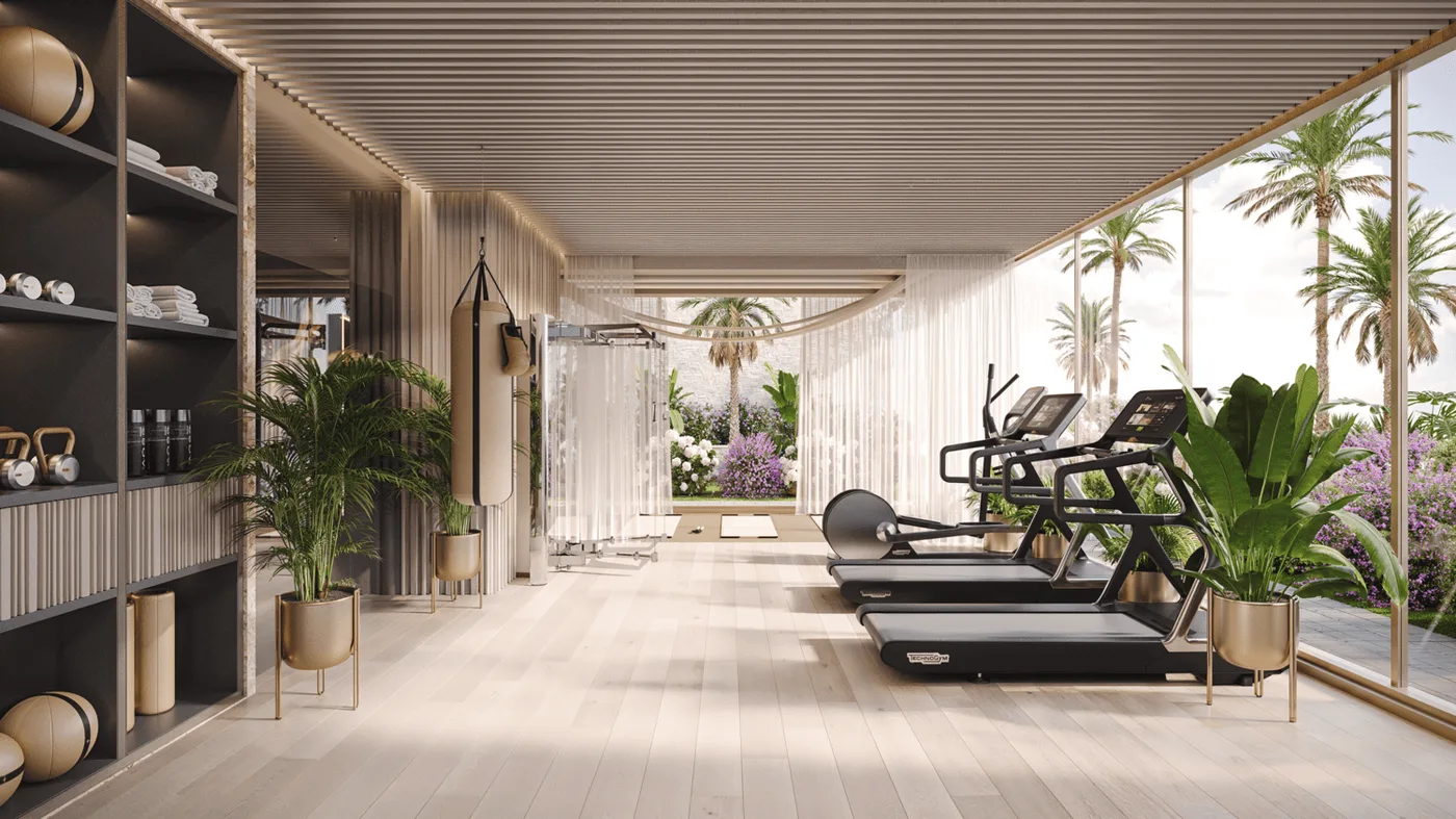 Indoor Gym amenity image at Treppan Serenique Residences